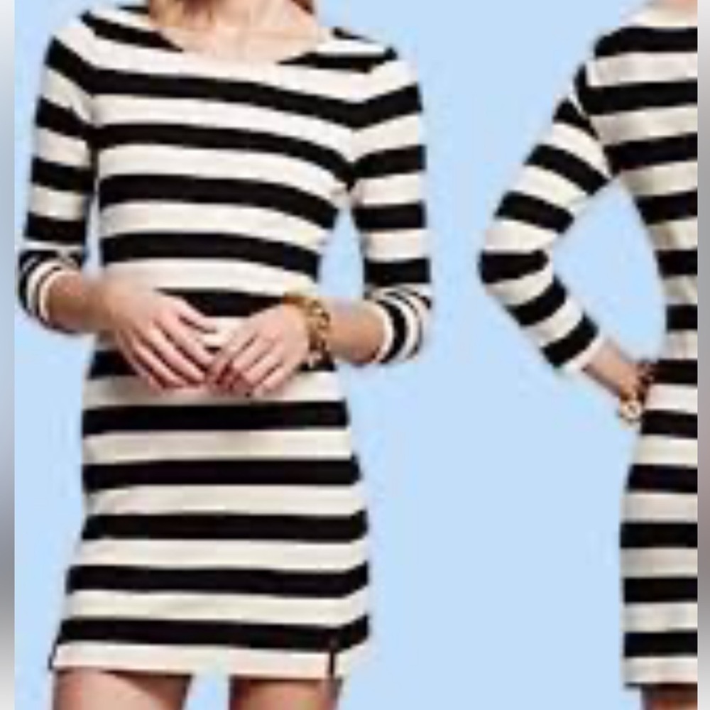 Theory Zamora Onitia Striped Shift Dress Size P